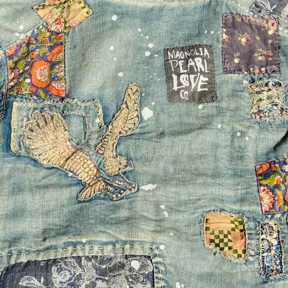 Magnolia Pearl Unbreakable Love Denim Jacket New With Tags - Picture 16 of 16